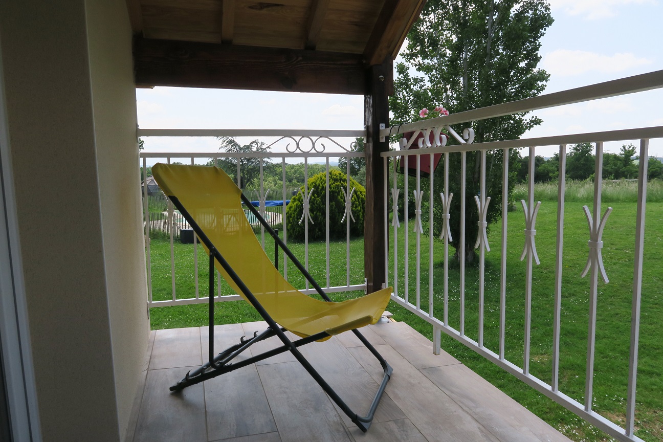 Balcon vue sur le jardin Nidoù